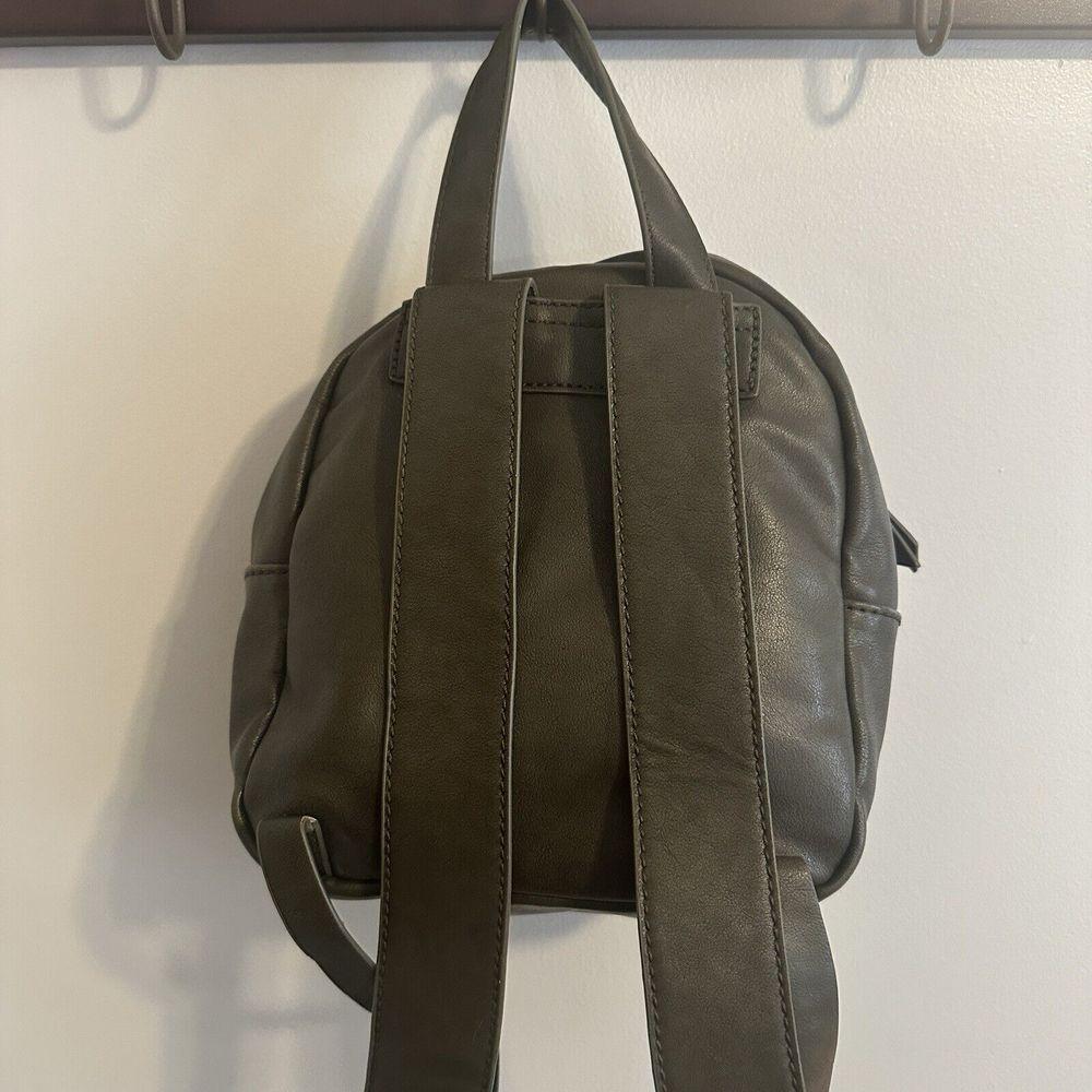 Universal Threads Small Army Green Backpack Faux Leather - Picture 5 of 7